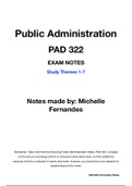 PAD 322 Public Administration Notes 