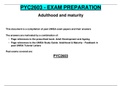 PYC2603 - EXAM PREPARATION 