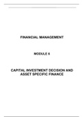 Capital Budgets and Cost of Capital