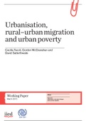 GGH2601 Urbanisation & Rural- Urban- Migration and Urban- Poverty