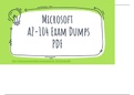 Top Rated AZ-104 Dumps PDF with Compiled AZ-104 Study Guide