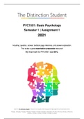 PYC1501: Semester 1, Assignment 1 & Assignment 2, 2021