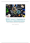 BTEC Level 3 Diploma in Business Administration unit 45