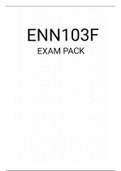 ENN103F EXAM PACK 2021