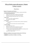 NR 351 Week 5 exam with answers - Wagner College (A grade) | NR351 Week 5 exam with answers - A grade