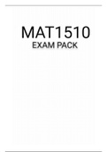 Mat1510 EXAM PACK 2021