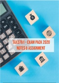 TAX3761 (Old Code TAX3701) Exam Pack New
