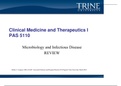 Microbiology and Infectious Disease Review Final (1) study guide Trine University