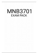MNB3701 EXAM PACK 2021