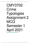 CMY3702 Assignment 2 sem1 2021 Answers