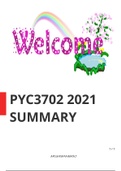 PYC3702 2021 SUMMARY