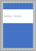 PYC2601 & PYC2602 Multiple Exam Bundles
