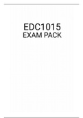 EDC1015 EXAM PACK 2021