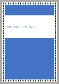 PYC2603 & PYC2605 Multiple Exam Bundles