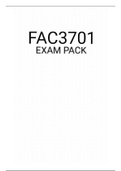 FAC3701 EXAM PACK