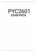 PYC2601 EXAM PACK 2021