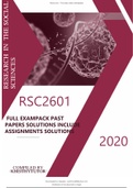 RSC26012023 FULL EXAMPACK LATEST PAST PAPERS AND ASSIGNMENTS SOLUTIONS AND QUESTIONS COMPREHENSIVE PACK  FOR EXAM AND ASSIGNMENT PREP