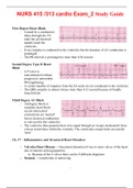 NURS 415 /313 cardio Exam_2 Study Guide,100% CORRECT