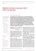 NUR 101 Diabetic foot ulcer or pressure ulcer? That is the question