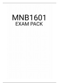 MNB1601 EXAM PACK 2021