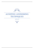 Auditing 200 Answering Techniques