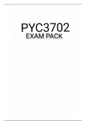 PYC3702 EXAM PACK 2021