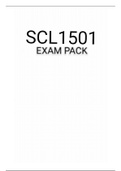 SCL1501 EXAM PACK