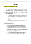 RPR210 study notes - chapters 1,2,3,4,5,6,7,8,9 (legal pluralism) 