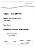 Tutorial Letter 101/0/2021 Applied Animal Health Care AHC1501