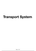 The heart and transport system