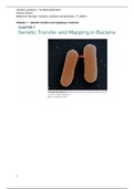 Genetics Brooker summary chapter 7 - Genetic transfer and mapping in bacteria