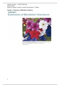 Genetics Brooker summary chapter 4 - Extensions of Mendelian inheritance