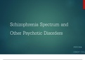 Schizophrenia Spectrum and Other Psychotic Disorders.