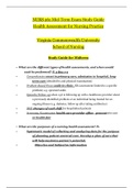 NURS 261 Mid-Term & Final Exam Study Guide | Health Assessment for Nursing Practice_BUNDLE
