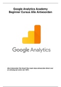 Google Analytics Academy Beginners Antwoorden *Meest Recent* (100% score)
