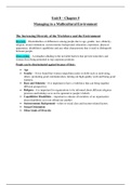 Summary of Fundamentals of Business Management unit 8 (OBS 114)
