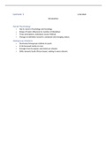 Lecture notes Social & Developmental Psychology (psy2013f)  