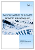 TAX3761 ASSIGNMENT 01 SOLUTIONS 2021
