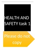 Essay Unit 3 - Health, Safety and Security in Health and Social Care  