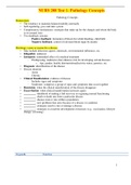NURS 208 Test 1- Pathology Concepts | graded A