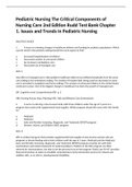 Pediatric Nursing The Critical Components of Nursing Care 2nd Edition Rudd Test Bank Chapter 1. Issues and Trends in Pediatric Nursing