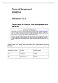 FIN3701 Assignment 02 Semester 1 & 2 (Both) 2021
