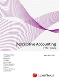 Descritive accounting IFRS focus- IAS 