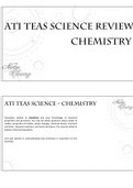 ATI TEAS SCIENCE REVIEW- CHEMISTRY (Latest Updated) Rated A Grade