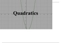 Grade 11 Quadratics 