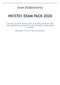 INV3701 EXAM PACK 2020