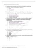 NURS 208A HA Final Practice Questions and answers complete solution 2021