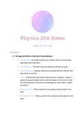 Beginning half of Course Physics20a