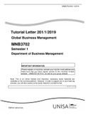 MNB3702 - Assignment Answers - 2018-2020