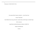 MGMT520: Week 8: Course Project Final Paper_The Legal and Ethical Analysis of Apple Inc. - Course Project Final 